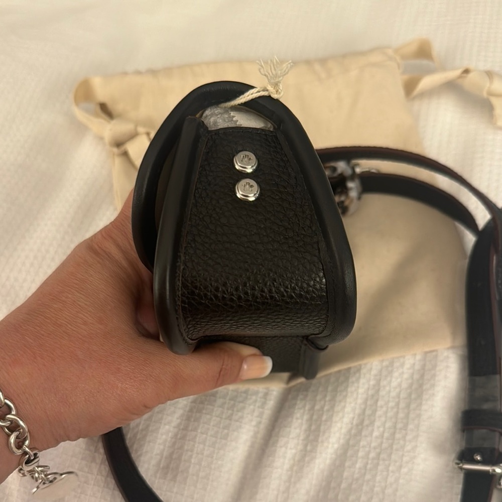 Coach Black Leather Crossbody Bag Micro Dinky - Picture 10 of 16